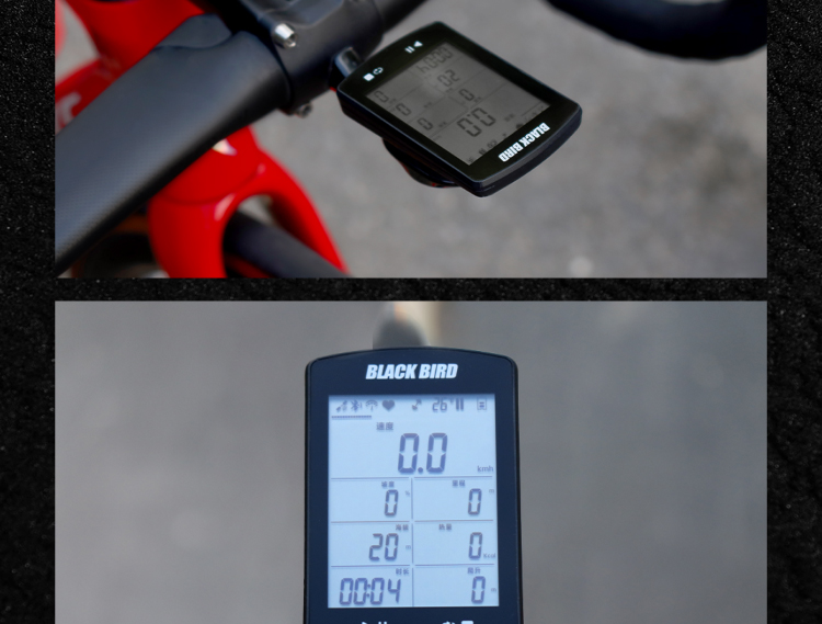 黑鸟bb20码表黑鸟码表gps无线码表支持心率踏频速度