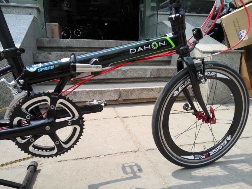 改装|d18升级——公路酷黑弯把小趴赛 - 北京大行dahon折叠自行车官网
