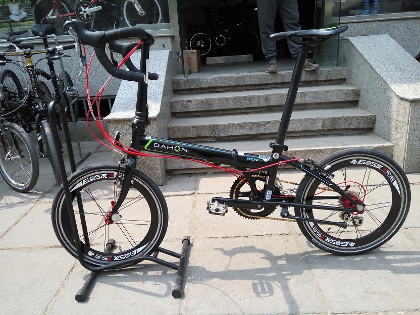 改装|d18升级——公路酷黑弯把小趴赛 - 北京大行dahon折叠自行车官网