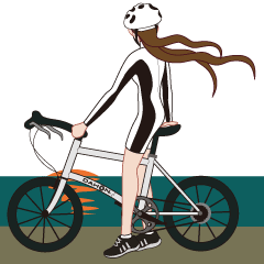 骑自行车表情包动图图片